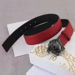 ceinture versace homme cuir 3091 pin buckle red black